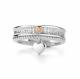 Серебряное кольцо АЛЬКОР с золотой накладкой и бриллиантом 01-4106/000Б-00