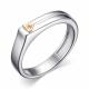 Серебряное кольцо Алькор с золотой накладкой и бриллиантом 01-4124/000Б-00