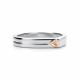 Серебряное кольцо Алькор с золотой накладкой и бриллиантом 01-4124/000Б-00
