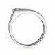 Серебряное кольцо Алькор с золотой накладкой и бриллиантом 01-4124/000Б-00