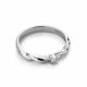 Серебряное кольцо АЛЬКОР 01-4162/000Б-00 с бриллиантом