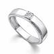 Серебряное кольцо АЛЬКОР 01-4195/000Б-00 с бриллиантом