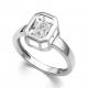 Серебряное кольцо АЛЬКОР с танцующим горным хрусталём 01-4221/00ГХ-00