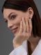 Серебряное кольцо АЛЬКОР с золотой накладкой и бриллиантом 01-4224/000Б-00