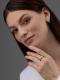 Серебряное кольцо АЛЬКОР с золотой накладкой и бриллиантом 01-4224/000Б-00