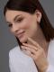 Серебряное кольцо АЛЬКОР с золотой накладкой и бриллиантом 01-4224/000Б-00