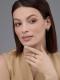 Серебряное кольцо АЛЬКОР с золотой накладкой и бриллиантом 01-4239/000Б-17