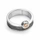 Серебряное кольцо АЛЬКОР с золотой накладкой и бриллиантом 01-4239/000Б-17