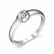 Серебряное кольцо АЛЬКОР 01-4245/000М-00 с муассанитом