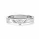 Серебряное кольцо АЛЬКОР 01-4286/000Б-00 с бриллиантом