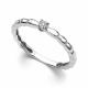 Серебряное кольцо АЛЬКОР 01-4324/000Б-00 с бриллиантом