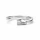 Серебряное кольцо АЛЬКОР 01-4328/000Б-00 с бриллиантом