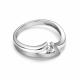 Серебряное кольцо АЛЬКОР 01-4329/000Б-00 с бриллиантом