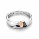 Серебряное кольцо АЛЬКОР с золотой накладкой и бриллиантом 01-4339/000Б-17