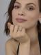Серебряное кольцо АЛЬКОР 01-4358/00ТБ-00 с топазом и фианитом
