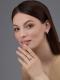 Серебряное кольцо АЛЬКОР с золотой накладкой и бриллиантом 01-4392/000Б-00
