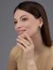 Серебряное кольцо АЛЬКОР с золотой накладкой и бриллиантом 01-4392/000Б-00