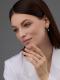 Серебряное кольцо АЛЬКОР с золотой накладкой и бриллиантом 01-4394/000Б-00
