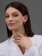 Серебряное кольцо АЛЬКОР с золотой накладкой и бриллиантом 01-4394/000Б-00