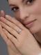 Серебряное кольцо АЛЬКОР 01-4395/000Б-00 с бриллиантом