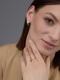 Серебряное кольцо АЛЬКОР 01-4395/000Б-00 с бриллиантом