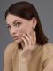 Серебряное кольцо АЛЬКОР 01-4395/000Б-00 с бриллиантом