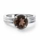 Серебряное кольцо АЛЬКОР 01-4426/00РТ-00 с раухтопазом