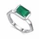 Серебряное кольцо АЛЬКОР 01-4431/00АГ-00 с агатом