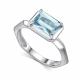 Серебряное кольцо АЛЬКОР 01-4431/00ТБ-00 с топазом