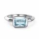 Серебряное кольцо АЛЬКОР 01-4431/00ТБ-00 с топазом