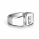 Серебряное кольцо АЛЬКОР 01-4435/00КЦ-00 с фианитом