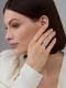Серебряное кольцо АЛЬКОР 01-4442/00ТБ-00 с топазом и фианитом