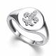 Серебряное кольцо АЛЬКОР 01-4454/00КЦ-00 с фианитом