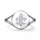 Серебряное кольцо АЛЬКОР 01-4454/00КЦ-00 с фианитом