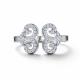 Серебряное кольцо АЛЬКОР 01-4458/00КЦ-00 с фианитом