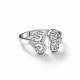 Серебряное кольцо АЛЬКОР 01-4458/00КЦ-00 с фианитом