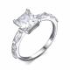 Серебряное кольцо АЛЬКОР 01-4467/00КЦ-00 с фианитом