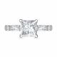 Серебряное кольцо АЛЬКОР 01-4467/00КЦ-00 с фианитом