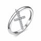 Серебряное кольцо АЛЬКОР 01-4476/00КЦ-00 с фианитом