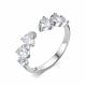 Серебряное кольцо АЛЬКОР 01-4490/00КЦ-00 с фианитом