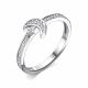 Серебряное кольцо АЛЬКОР 01-4491/00КЦ-00 с фианитом