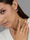 Серебряное кольцо АЛЬКОР 01-4517/00КЦ-00 с фианитом