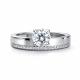 Серебряное кольцо АЛЬКОР 01-4517/00КЦ-00 с фианитом
