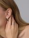 Серебряное кольцо АЛЬКОР 01-4523/000Б-00 с бриллиантом