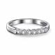 Серебряное кольцо АЛЬКОР 01-4610/000М-00 с муассанитом