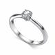 Серебряное кольцо АЛЬКОР 01-4611/000М-00 с муассанитом