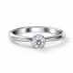 Серебряное кольцо АЛЬКОР 01-4611/000М-00 с муассанитом