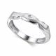 Серебряное кольцо АЛЬКОР 01-4617/000Б-00 с бриллиантом