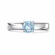 Серебряное кольцо АЛЬКОР 01-4682/БРТБ-00 с топазом и бриллиантом