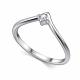 Серебряное кольцо АЛЬКОР 01-4720/00КЦ-00 с фианитом